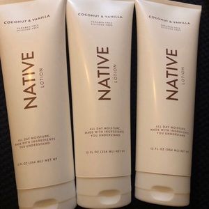 Native Lotion coconut and vanilla bundle of 3 #lots “ Skin moisturiser